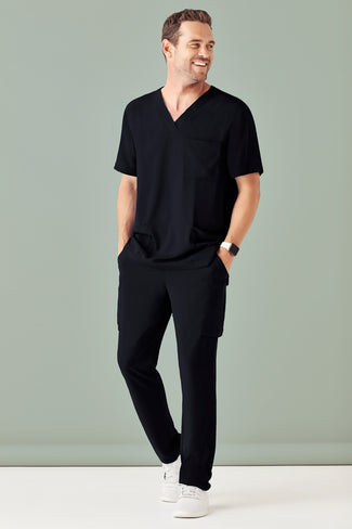 Biz Care Mens Avery V-Neck Scrub Top - CST945MS