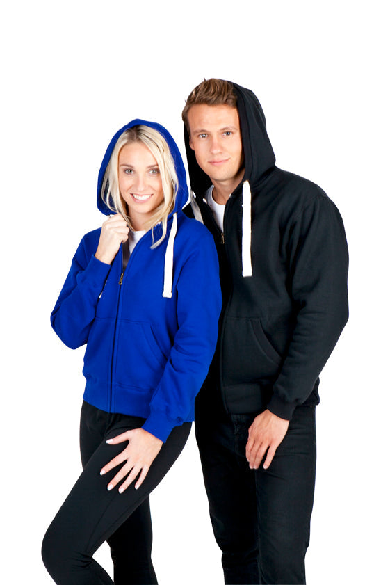 Ramo Mens Brushed Heavy Zip Fleece Hoodie (more choice of colors) - F909HZ