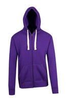 Ramo Mens Brushed Heavy Zip Fleece Hoodie - F909HZ